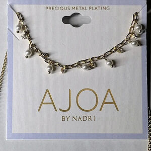 Nadri Gold plated necklace for young girl or teenager. 16” length 2” extender